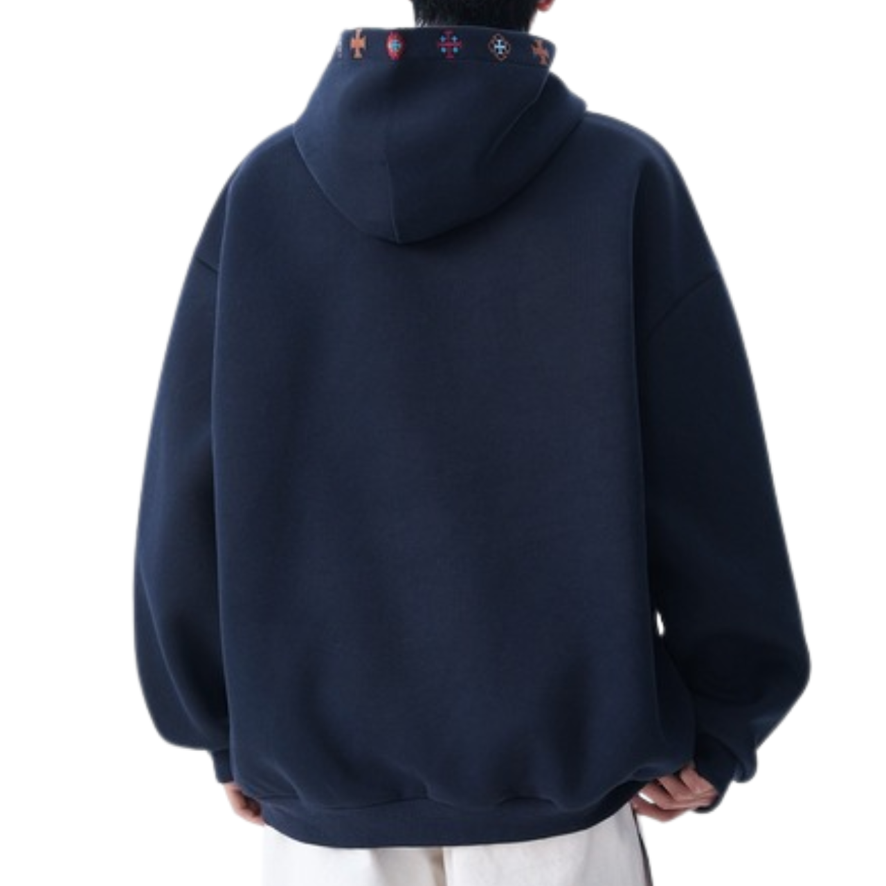 Men’s Ethnic Style Embroidered Hoodie