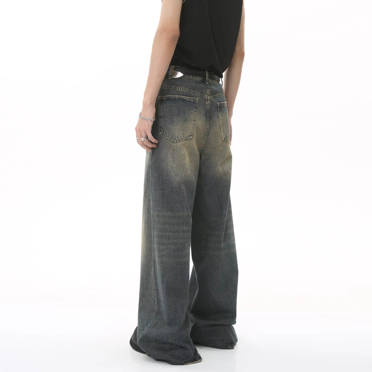 Men’s Baggy Wide Leg Denim Jeans
