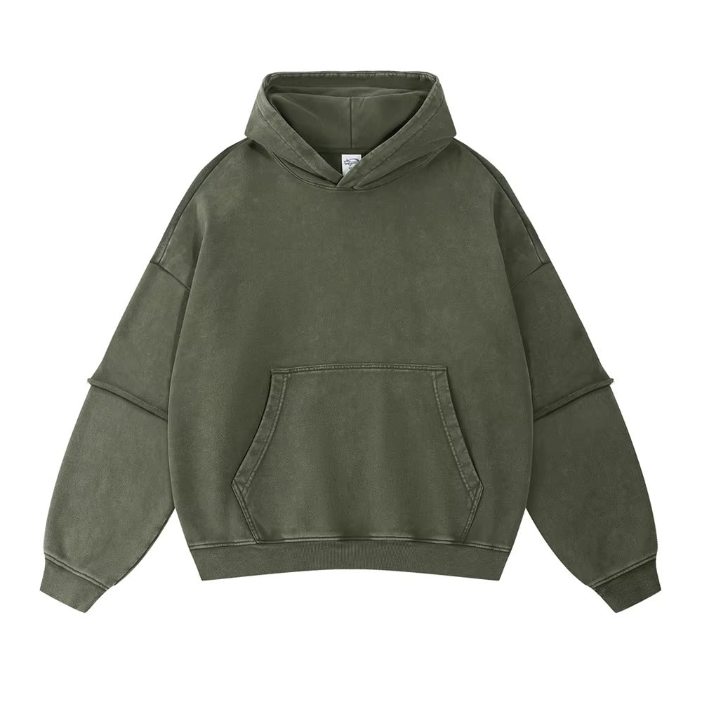 Men’s Washed Heavyweight Cotton Hoodie