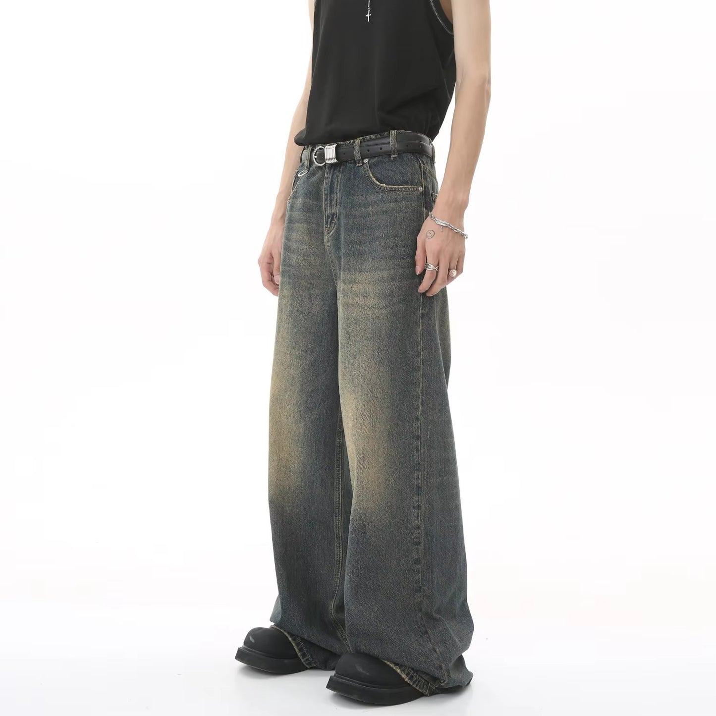 Men’s Baggy Wide Leg Denim Jeans