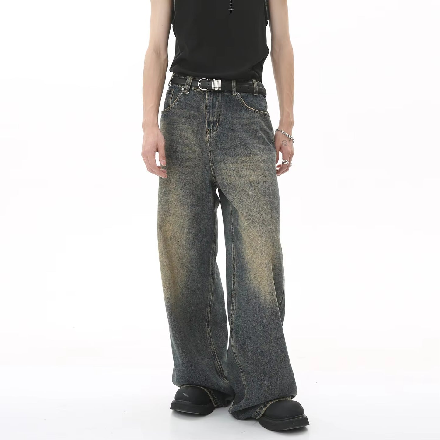 Men’s Baggy Wide Leg Denim Jeans