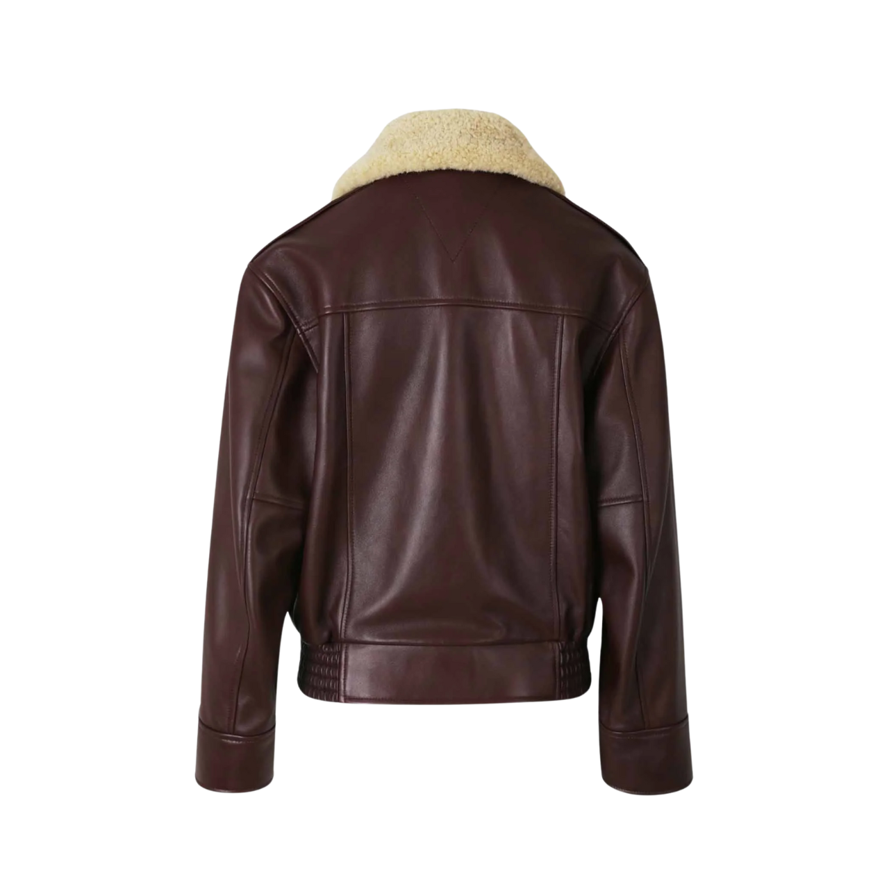 Men’s PU Leather Fleece Jacket