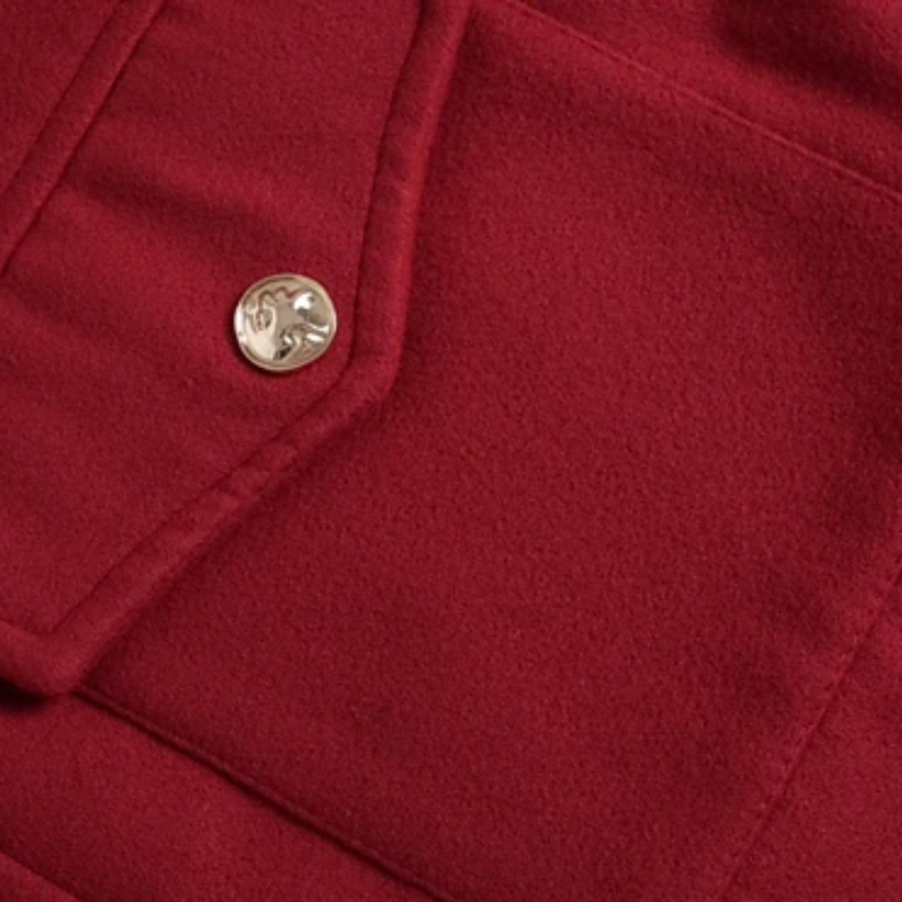 Men’s Stand Collar Wool Blend Jacket
