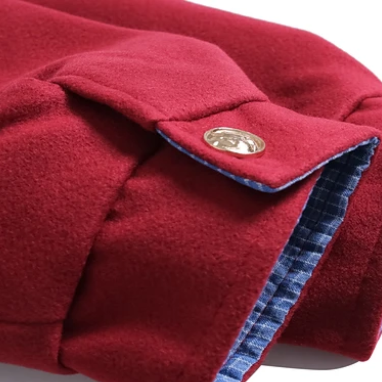 Men’s Stand Collar Wool Blend Jacket